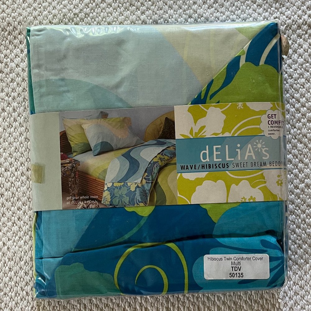 dELiA*s Wave/Hibiscus Comforter Cover/Duvet - Twin